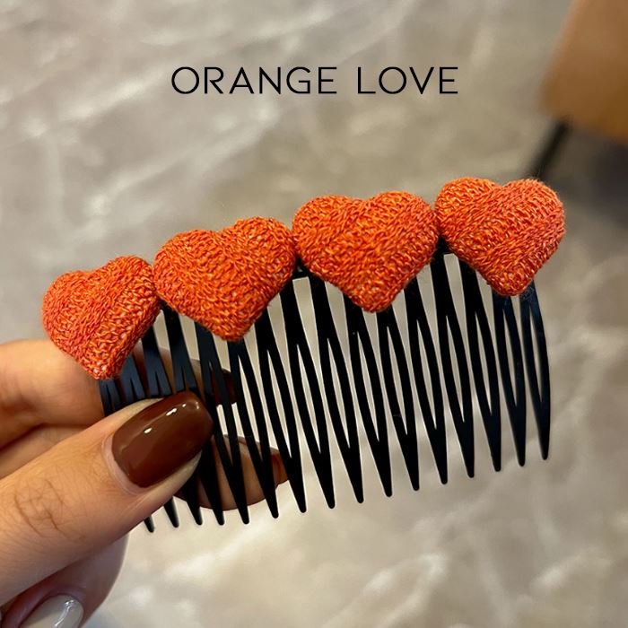 Neat Babyhair Hair Comb Hair Styling Tools Every Day And Night Orange Ball 1pc 