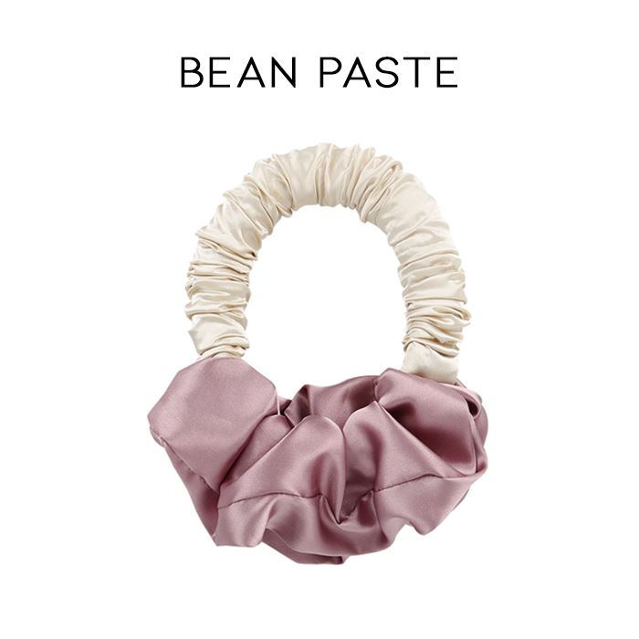 Easy Overnight Heatless Curl Scrunchie Hair Styling Tools Every Day And Night Bean Paste 1pc 