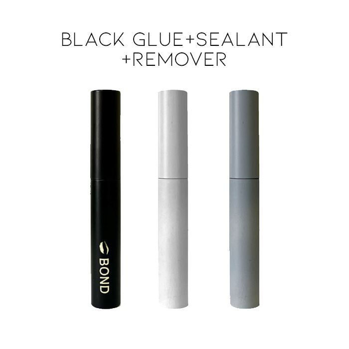 DIY Semi-Permanent Eyelash Glue Make-up Every Day And Night Black Glue+Sealant+Remover 3-Piece-Set 
