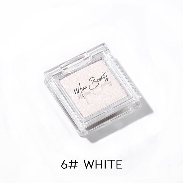 Single Shade Square Eyeshadow Make-up Every Day And Night 6# White 1pc 