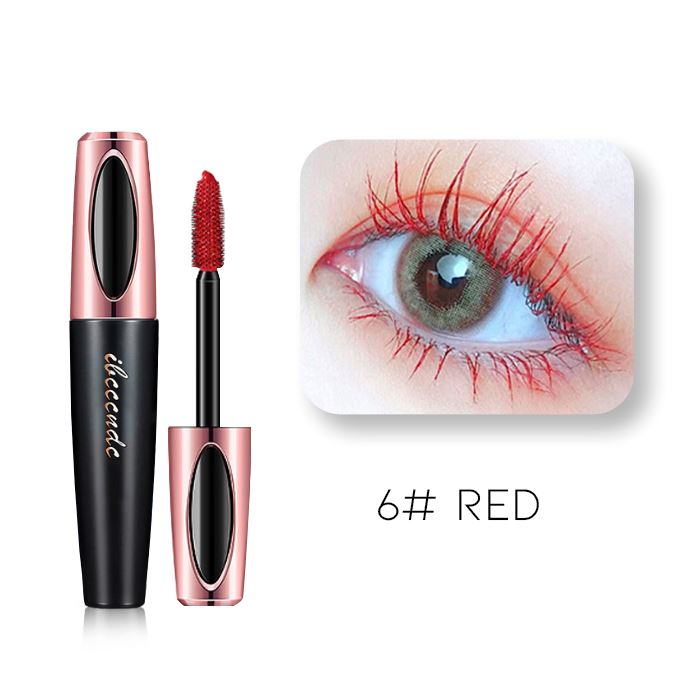 Bebold Colorful Mega Lash Mascara Nail Every Day And Night 6# Red 1pc 