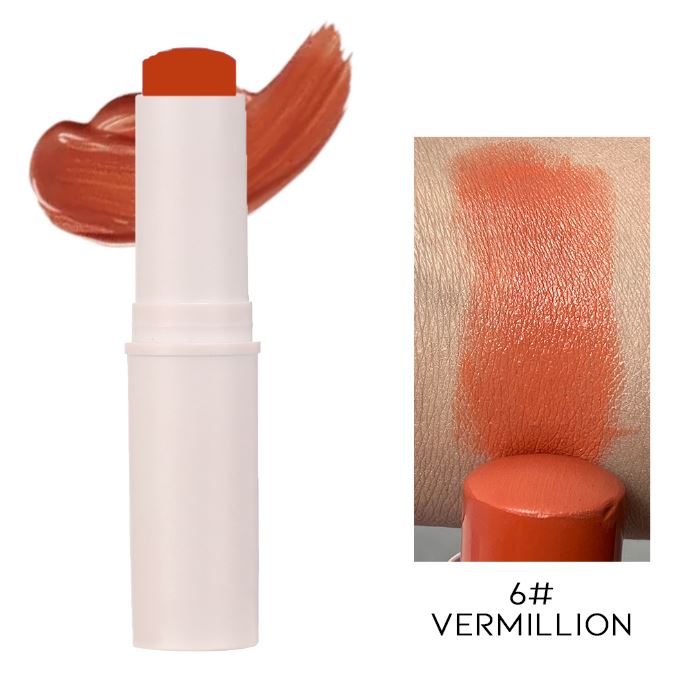 Multi-use Makeup Stick Make-up Every Day And Night 6# Vermillion 1pc 