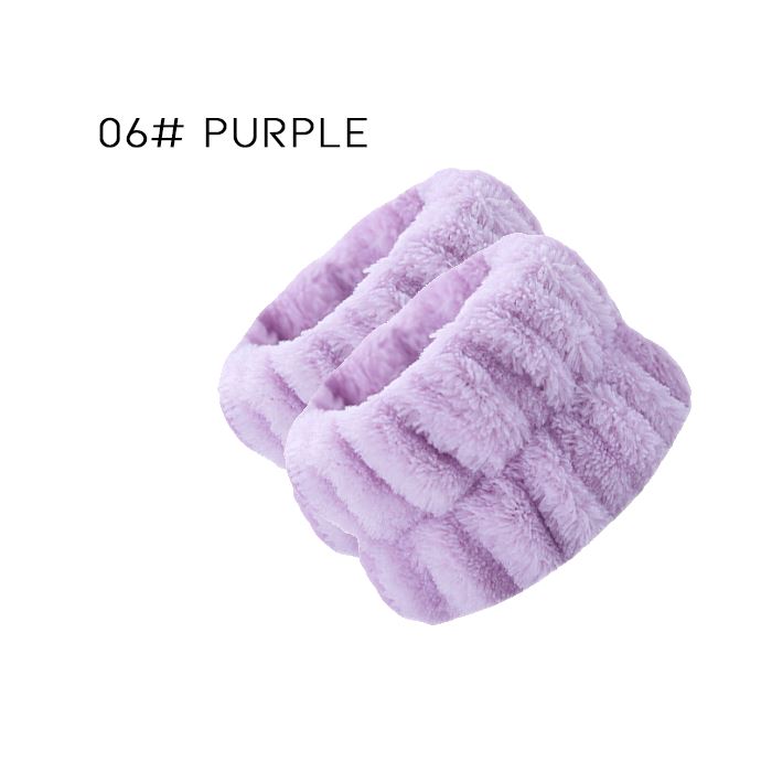 WaterAbsorb Wrist Washbands Health & Beauty Every Day And Night 06# Purple 2PCS 