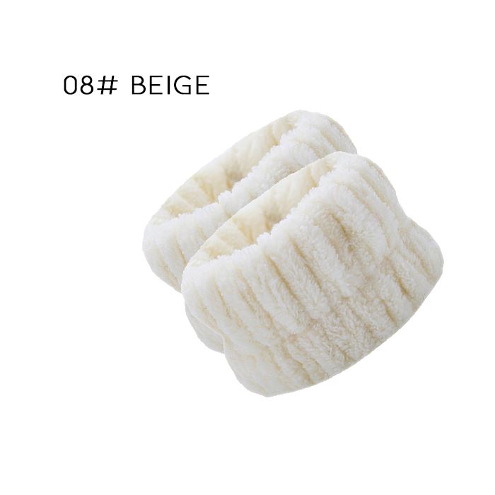 WaterAbsorb Wrist Washbands Health & Beauty Every Day And Night 08# Beige 2PCS 
