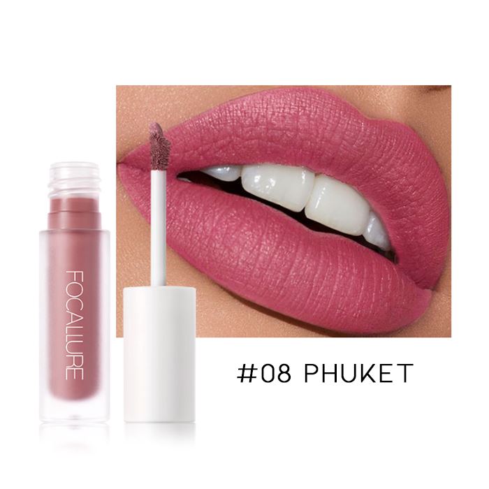 12HRS Waterproof Matte Liquid Lipstick Make-up Every Day And Night #08 Phuket 