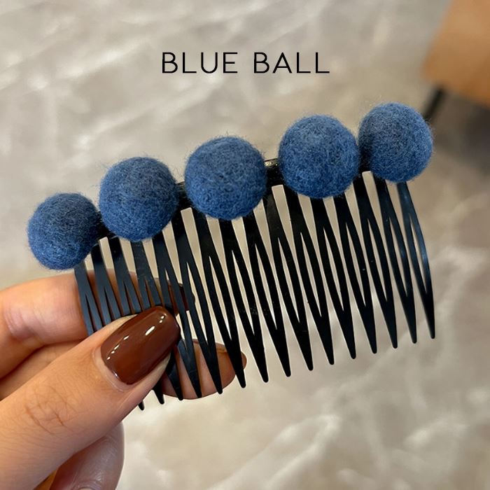 Neat Babyhair Hair Comb Hair Styling Tools Every Day And Night Blue Ball 1pc 