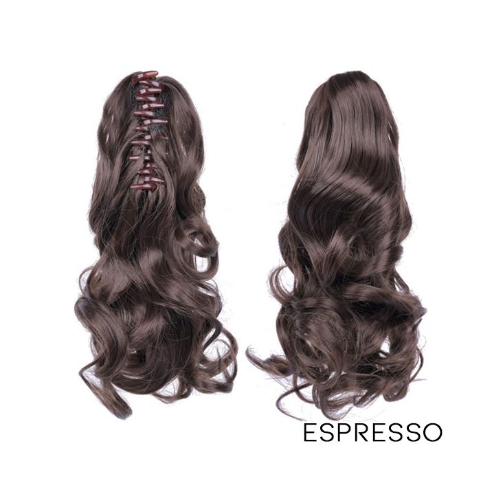 Clip-On Curly Ponytail Hair Extension Hair Styling Tools Every Day And Night Espresso 