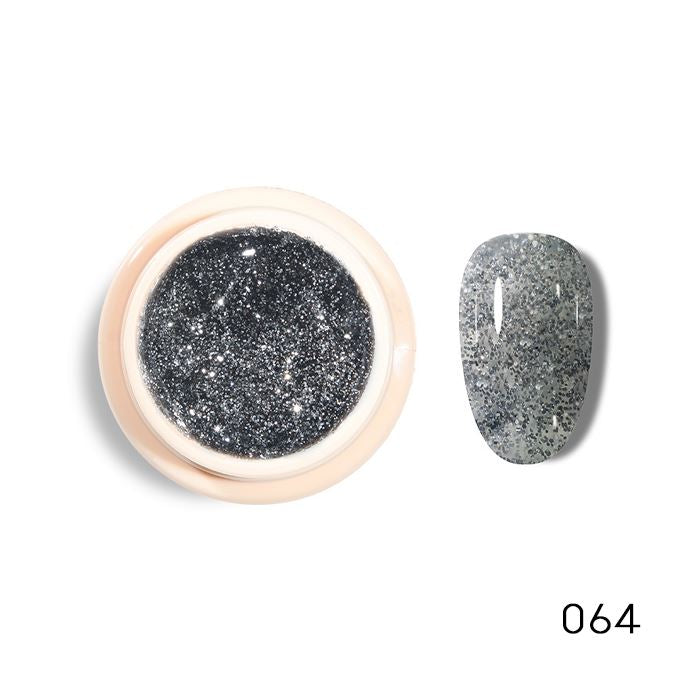 Cream-like Nail Gel (Fine Glitter Collection) Nail Every Day And Night 064 Titanium 