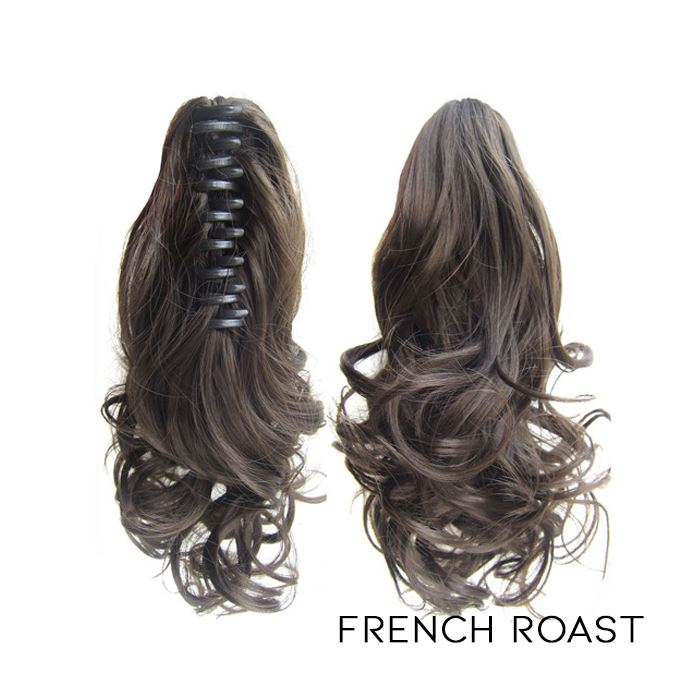 Clip-On Curly Ponytail Hair Extension Hair Styling Tools Every Day And Night French Roast 