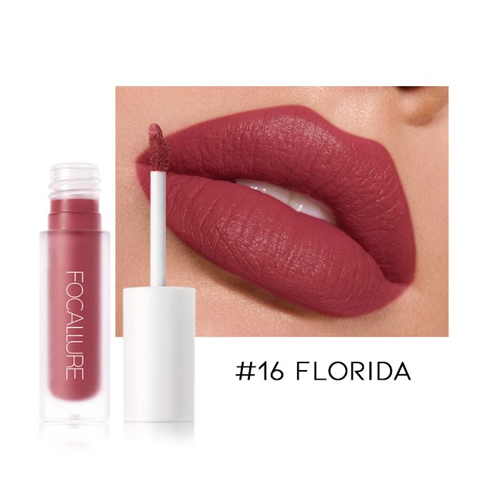 12HRS Waterproof Matte Liquid Lipstick Make-up Every Day And Night #16 Florida 