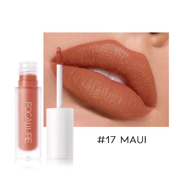 12HRS Waterproof Matte Liquid Lipstick Make-up Every Day And Night #17 Maui 
