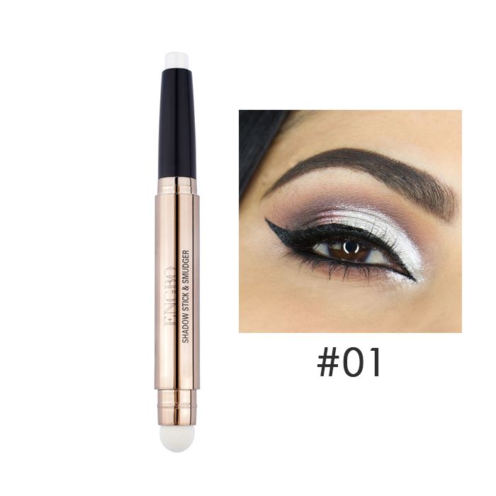 HighShine Eyeshadow Stick With Blender Make-up Every Day And Night #01 Silver 2pcs (38%OFF) $8 each 