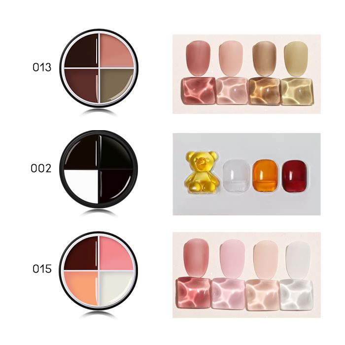4-in-1 Cream-Like Nail Gel (Transparent Color) Nail Every Day And Night 02 Fruity Vibe 