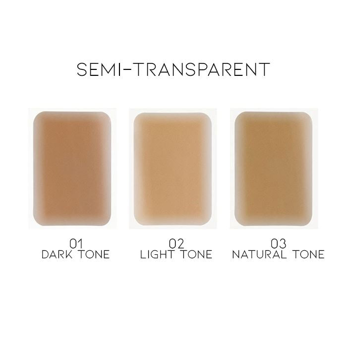 Waterproof Skin-like Full Coverage Sticking Sheet Personal Care Every Day And Night 01 Semi-Transparent Dark Tone 2pcs (38% OFF) $12.5 Each 