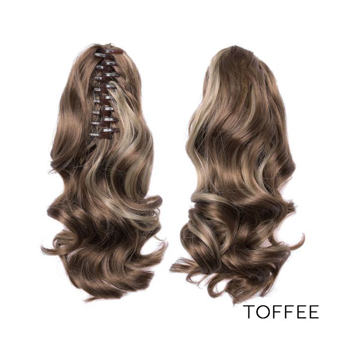 Clip-On Curly Ponytail Hair Extension Hair Styling Tools Every Day And Night Toffee 