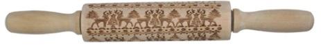 Embossing Wooden Rolling Pin
