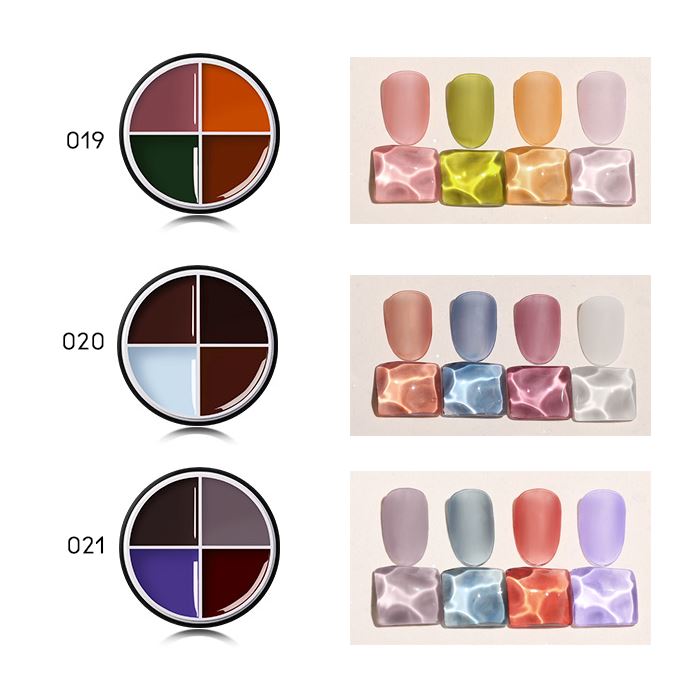4-in-1 Cream-Like Nail Gel (Transparent Color) Nail Every Day And Night 019 Tropical Vibe 