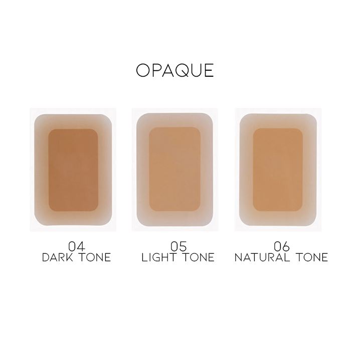 Waterproof Skin-like Full Coverage Sticking Sheet Personal Care Every Day And Night 04 Opaque Dark Tone 1pc 