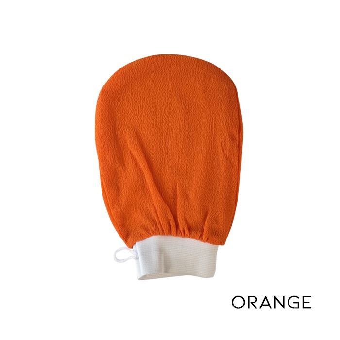 HolyGlow Body Exfoliating Glove Skin Care Tools Every Day And Night Orange 1pc 