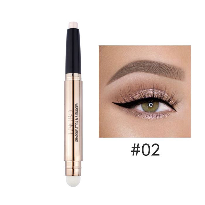 HighShine Eyeshadow Stick With Blender Make-up Every Day And Night #02 White 1pc 
