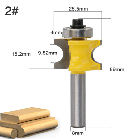 Shank Bullnose Router Bit Set