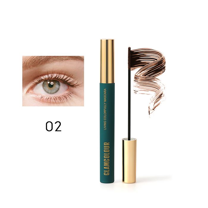 Sunflower Waterproof Mascara Make-up Every Day And Night 02 Natural Brown (Long) 1PC 