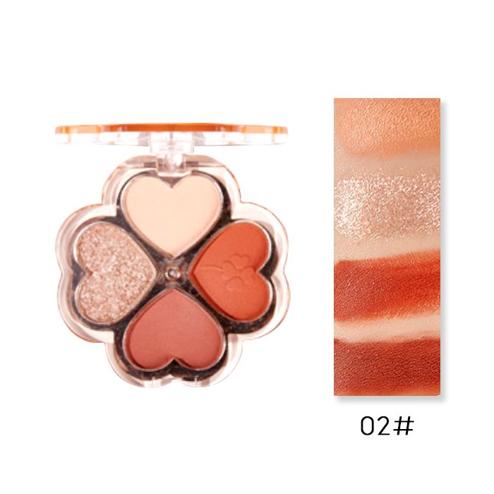 Lucky Clover Eyeshadow Palette Make-up Every Day And Night 02 Milk Chestnut 1 pc 