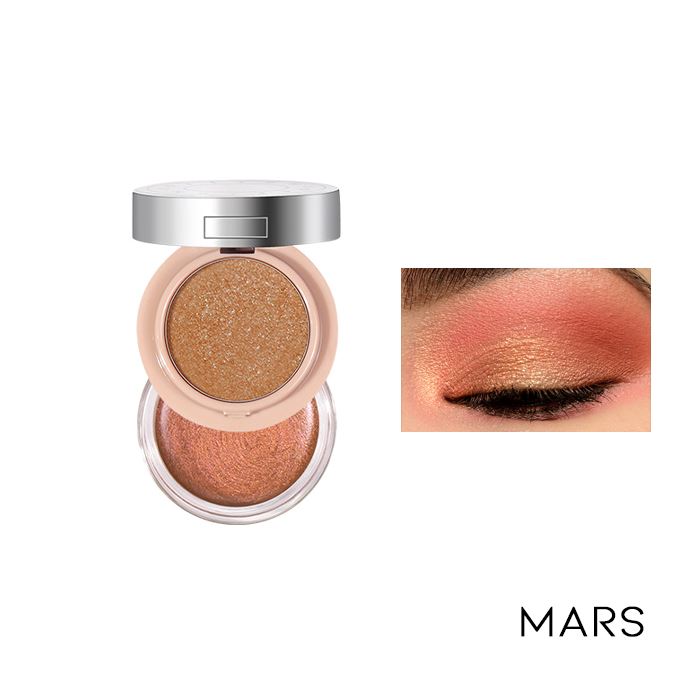 2 Layers Matt & Shine Eyeshadow Make-up Every Day And Night 