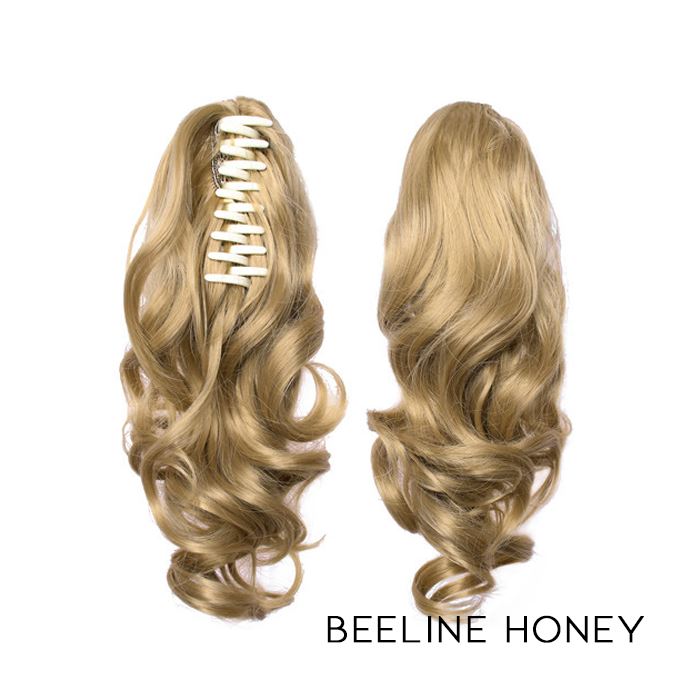 Clip-On Curly Ponytail Hair Extension Hair Styling Tools Every Day And Night Beeline Honey 