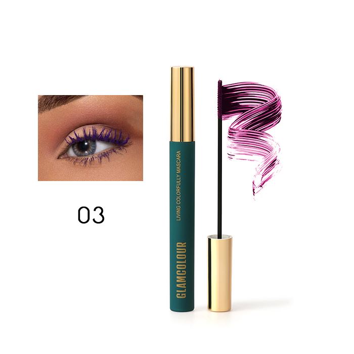 Sunflower Waterproof Mascara Make-up Every Day And Night 03 Berry Purple (Long) 1PC 