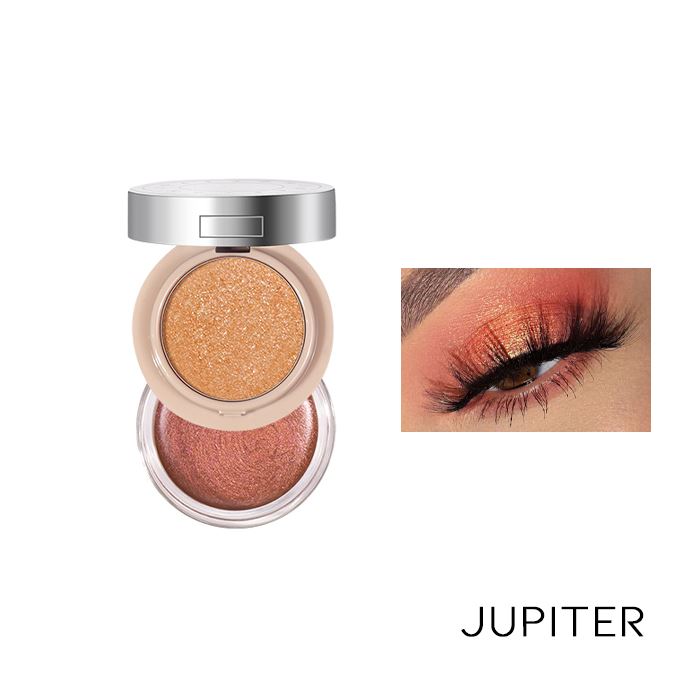 2 Layers Matt & Shine Eyeshadow Make-up Every Day And Night 