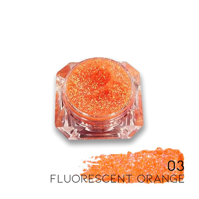 SuperSpark Glitter Jelly Gel Make-up Every Day And Night Fluorescent Orange 1pc 