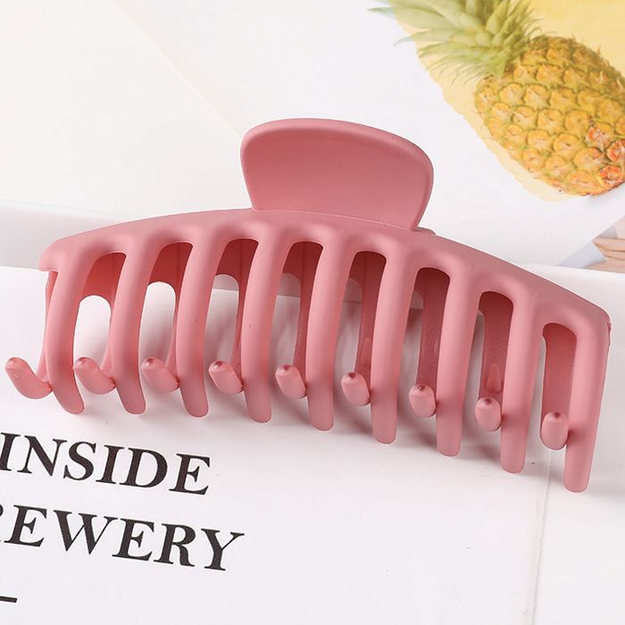 For Thick Hair Large Claw Clip (Matte Collection) Hair Styling Tools Every Day And Night 03 Dark Pink 
