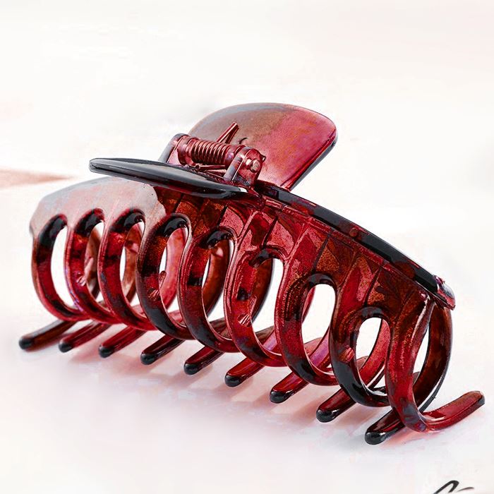 For Thick Hair Large Claw Clip (Transparent Collection) Hair Styling Tools Every Day And Night 09 Ruby 