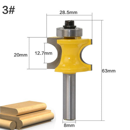 Shank Bullnose Router Bit Set