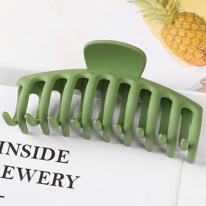 For Thick Hair Large Claw Clip (Matte Collection) Hair Styling Tools Every Day And Night 04 Green 