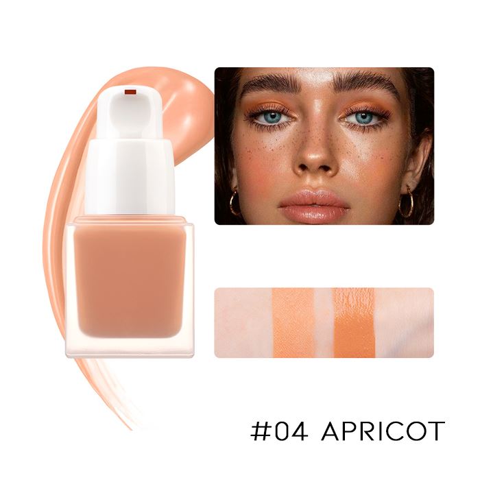12HRS Waterproof Liquid Blush Make-up Every Day And Night #04 Apricot 