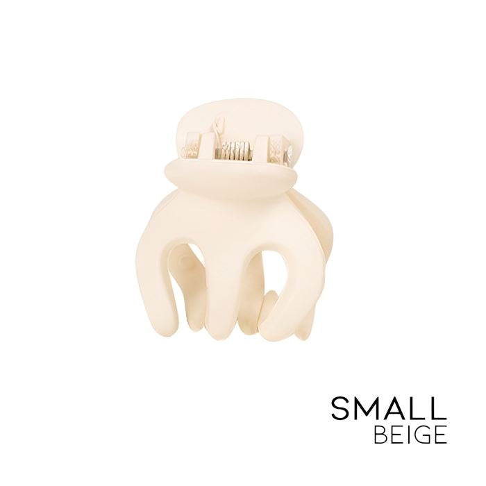 High Ponytail Strong Holding Claw Clip Hair Styling Tools Every Day And Night 2pcs Beige Small 