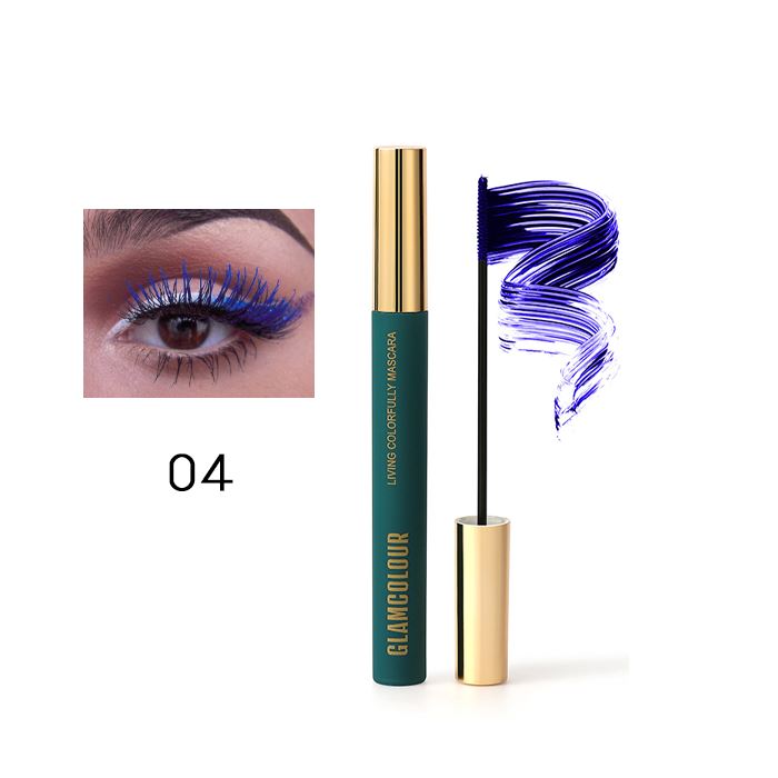 Sunflower Waterproof Mascara Make-up Every Day And Night 04 Moon Night Blue (Long) 1PC 
