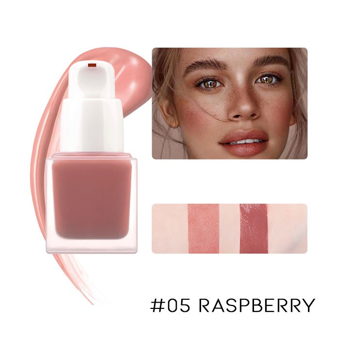 12HRS Waterproof Liquid Blush Make-up Every Day And Night #05 Raspberry 