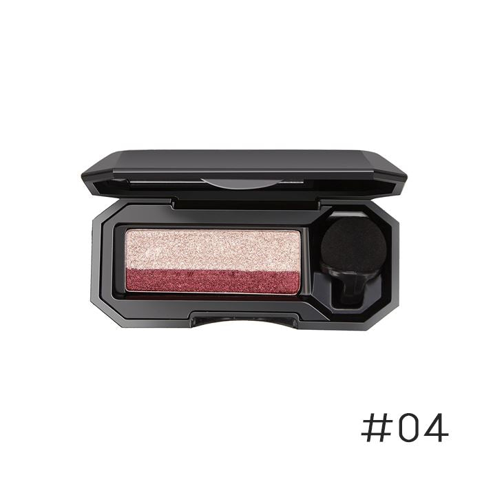 2-Tone Shimmering Sponge Eyeshadow Make-up Every Day And Night #04 Magenta 1pc 