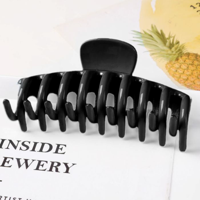 For Thick Hair Large Claw Clip (Shine Collection) Hair Styling Tools Every Day And Night 15 Black 