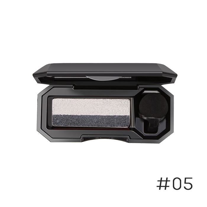 2-Tone Shimmering Sponge Eyeshadow Make-up Every Day And Night #05 Gray 1pc 
