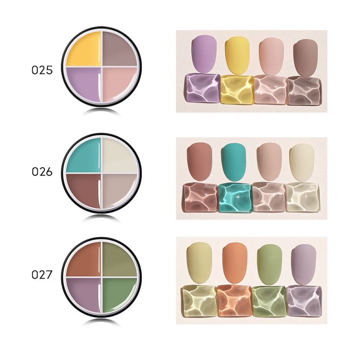 4-in-1 Cream-Like Nail Gel (Solid Color) Nail Every Day And Night 025 Retro Tone 1 