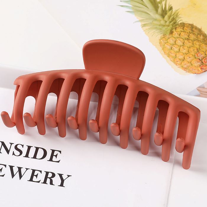 For Thick Hair Large Claw Clip (Matte Collection) Hair Styling Tools Every Day And Night 06 Brick Red 