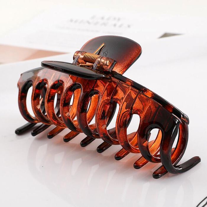 For Thick Hair Large Claw Clip (Transparent Collection) Hair Styling Tools Every Day And Night 12 Garnet 