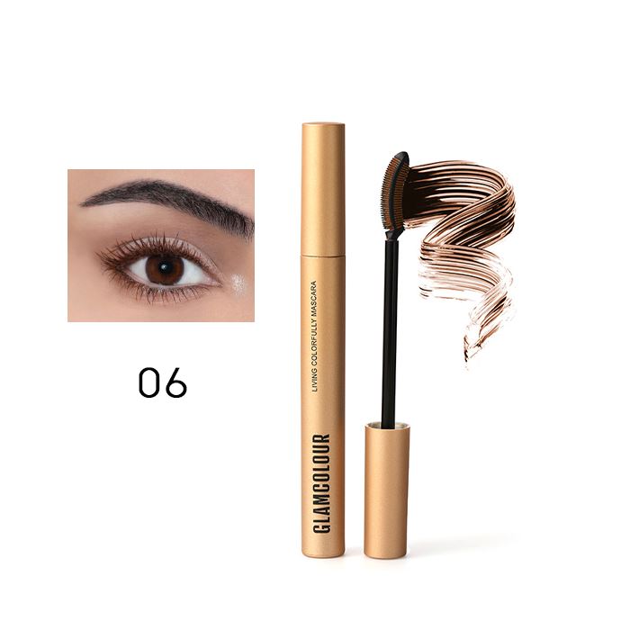 Sunflower Waterproof Mascara Make-up Every Day And Night 06 Natural Brown (Volume) 1PC 