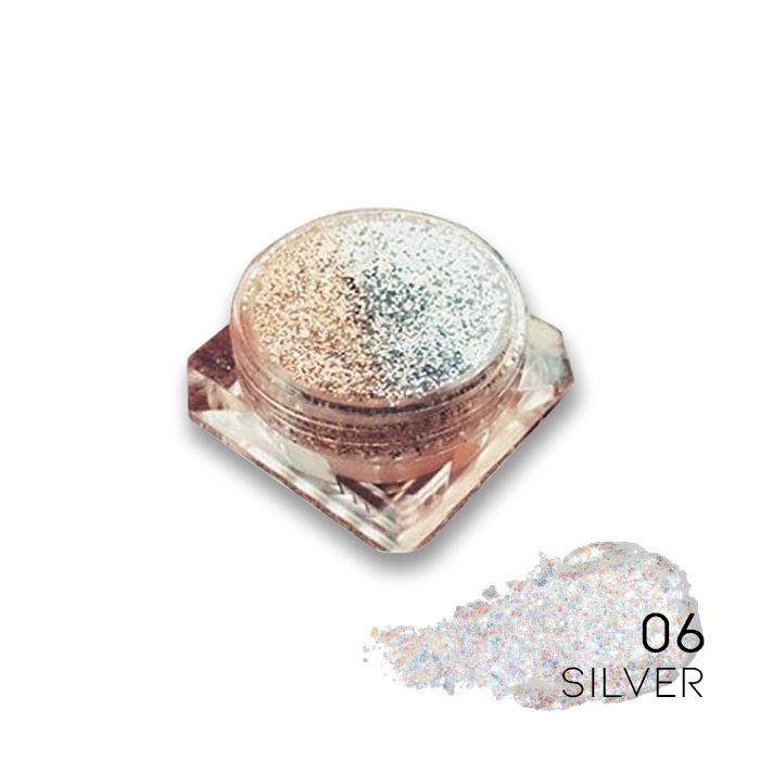 SuperSpark Glitter Jelly Gel Make-up Every Day And Night Silver 1pc 