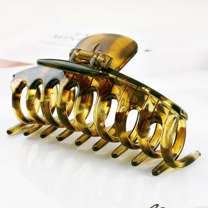 For Thick Hair Large Claw Clip (Transparent Collection) Hair Styling Tools Every Day And Night 13 Topaz 