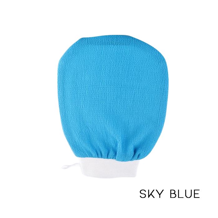 HolyGlow Body Exfoliating Glove Skin Care Tools Every Day And Night Sky Blue 1pc 
